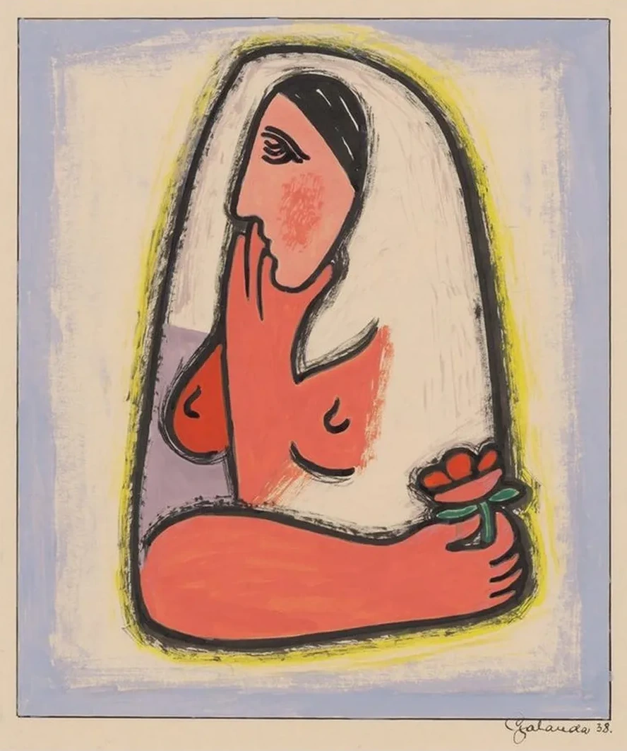 Woman with Flower