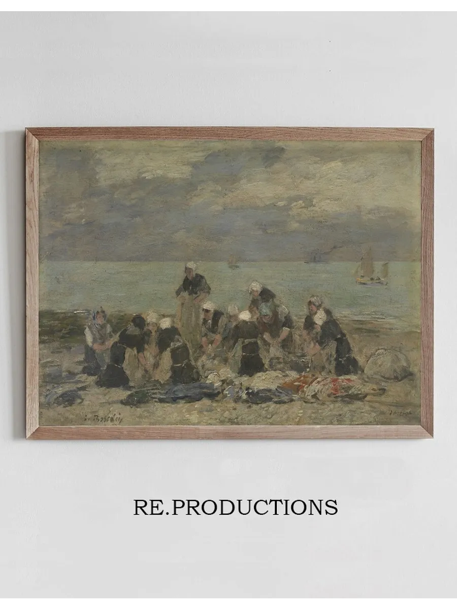Women Washing Clothes at Tretat