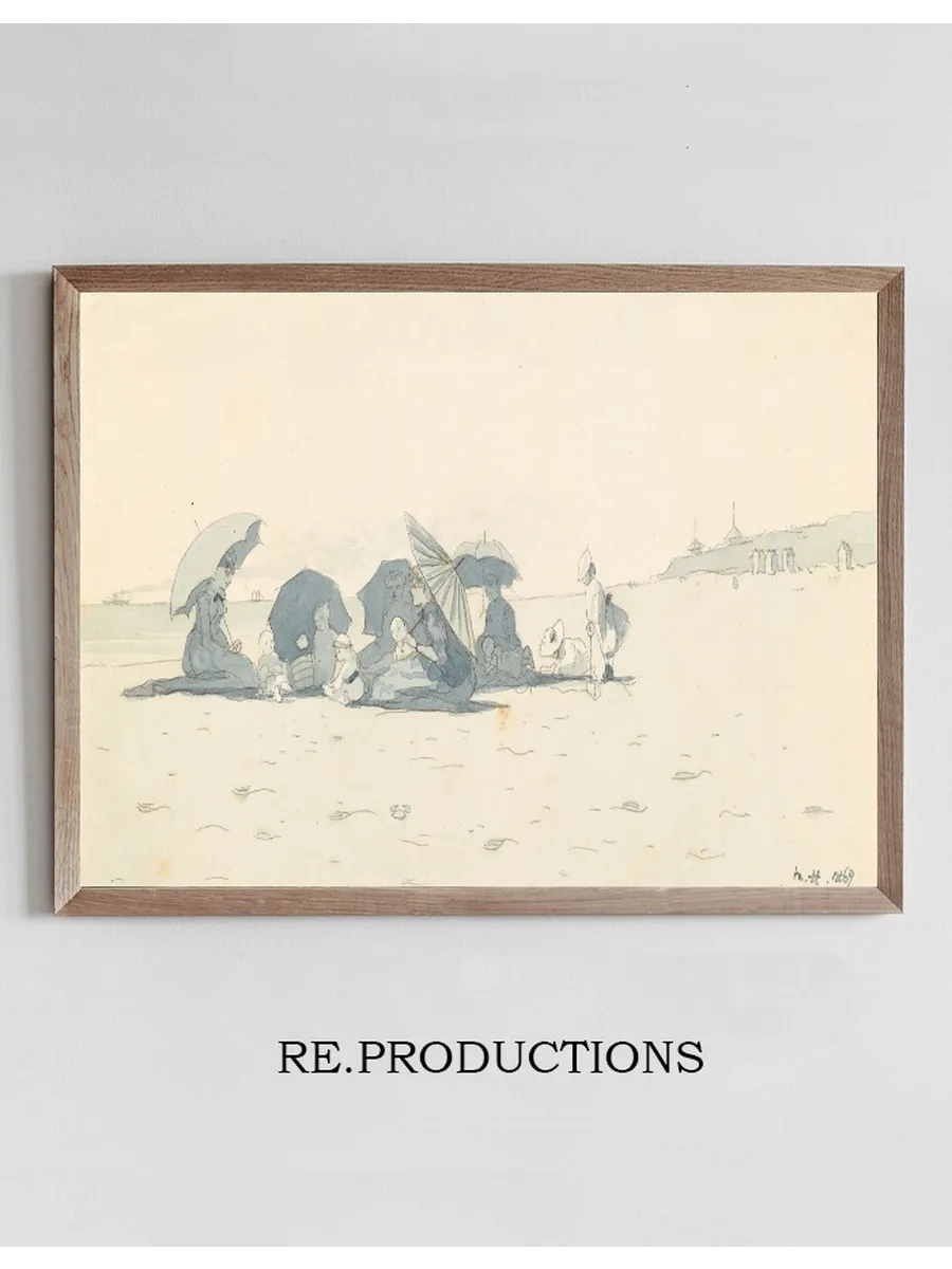 Women and Children on Beach at Long Branch, NewJersey