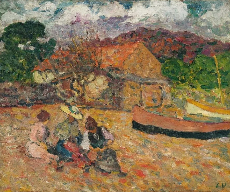 Women Seated on the Beach