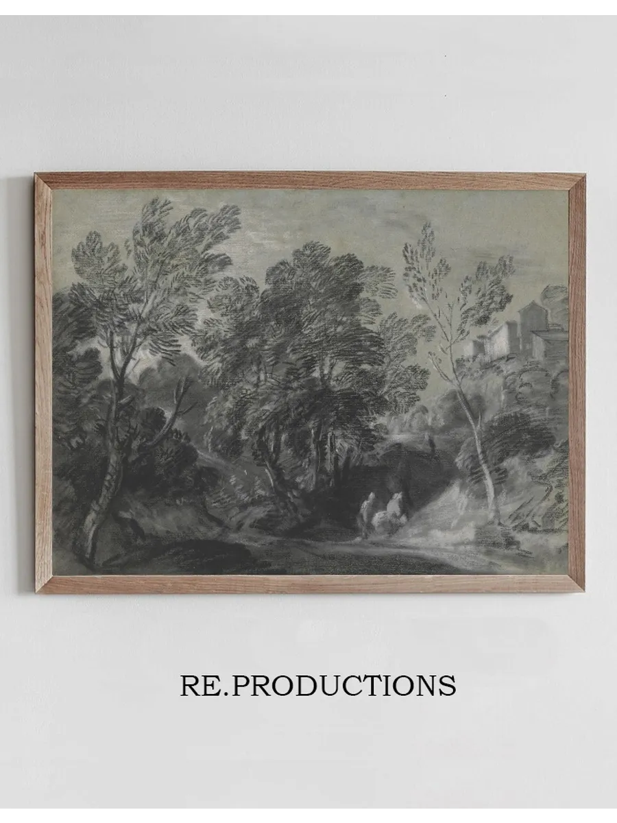 Wooded Landscape with Figures and Houses on the Hill