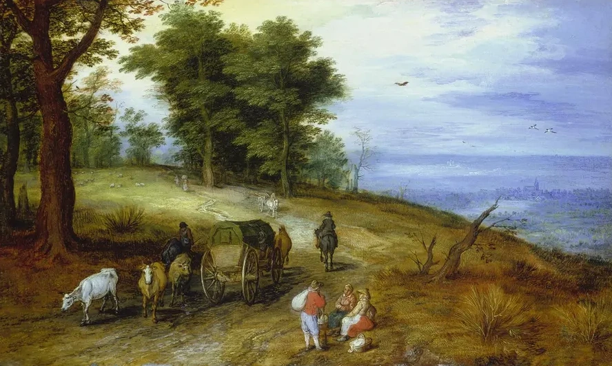Wooded Landscape with Figures