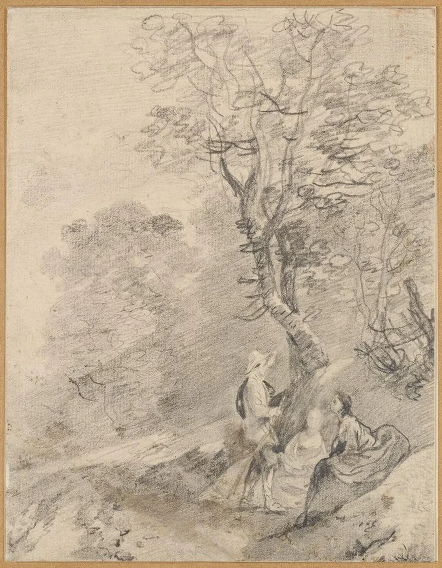 Wooded Landscape with Group of Figures