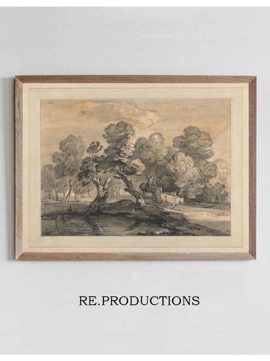 Wooded Landscape with Herdsman and Cows