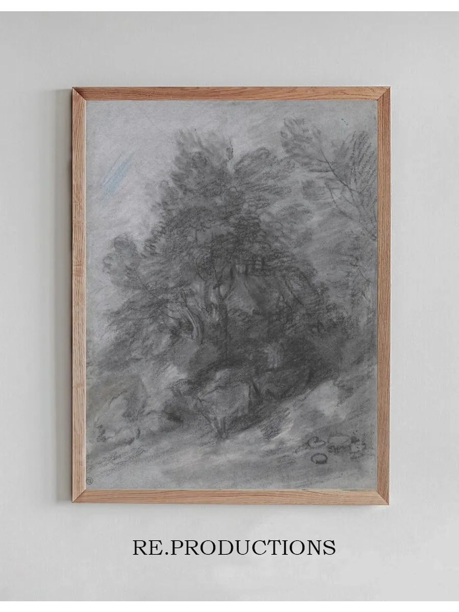 Wooded Landscape with Herdsman, Cows and Cottage