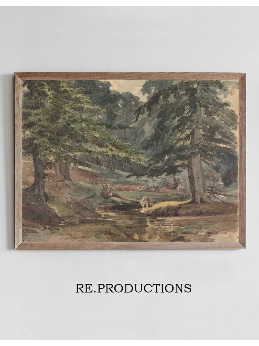Wooded River Scene