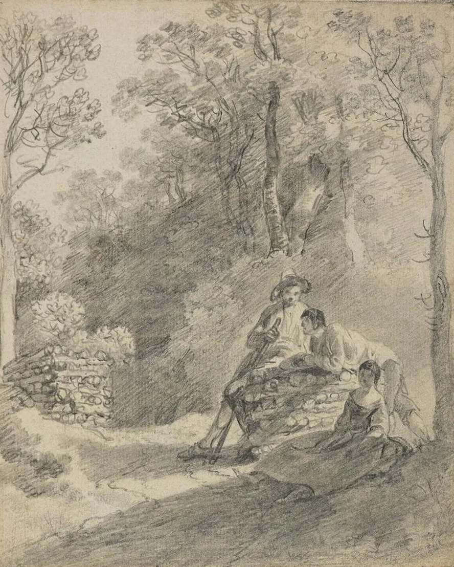 Wooded Landscape with Figures