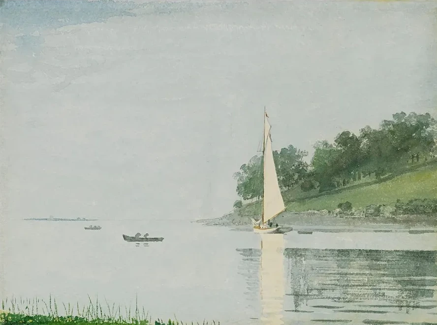 Yacht In A Cove, Gloucester