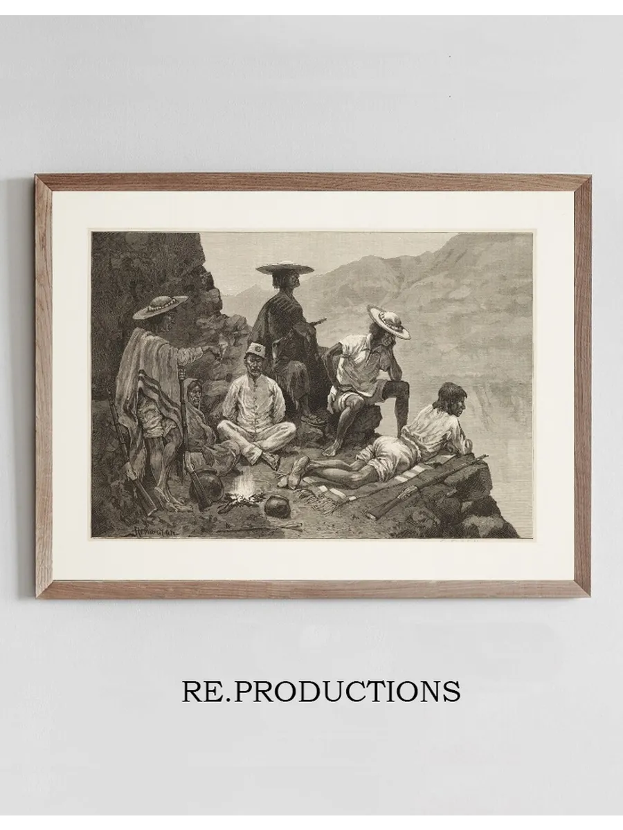 Yaqui Indian Refugees with Captive Mexican Soldier