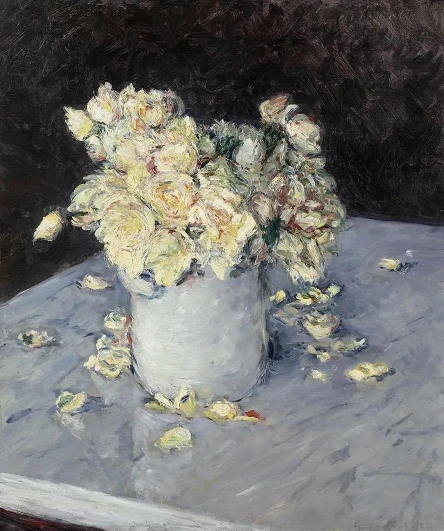 Yellow Roses in a Vase