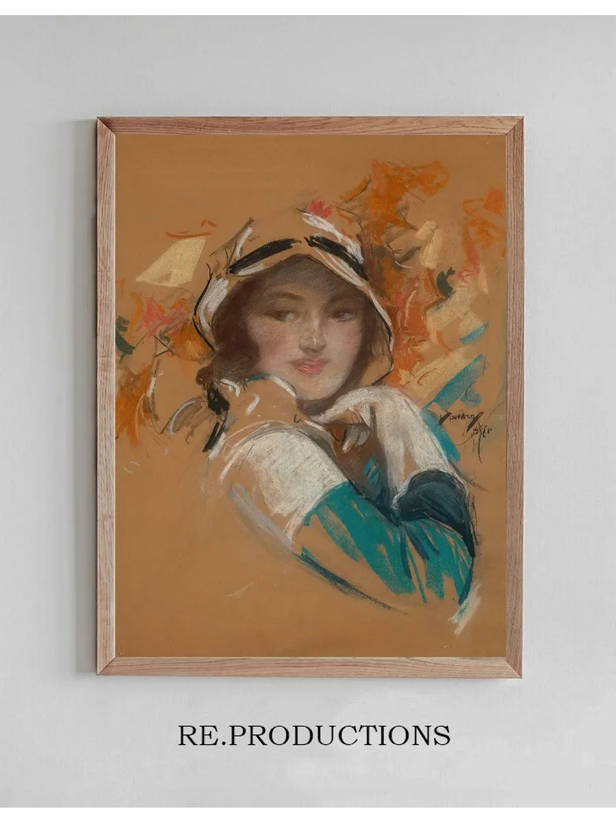 Young Beauty in Bonnet