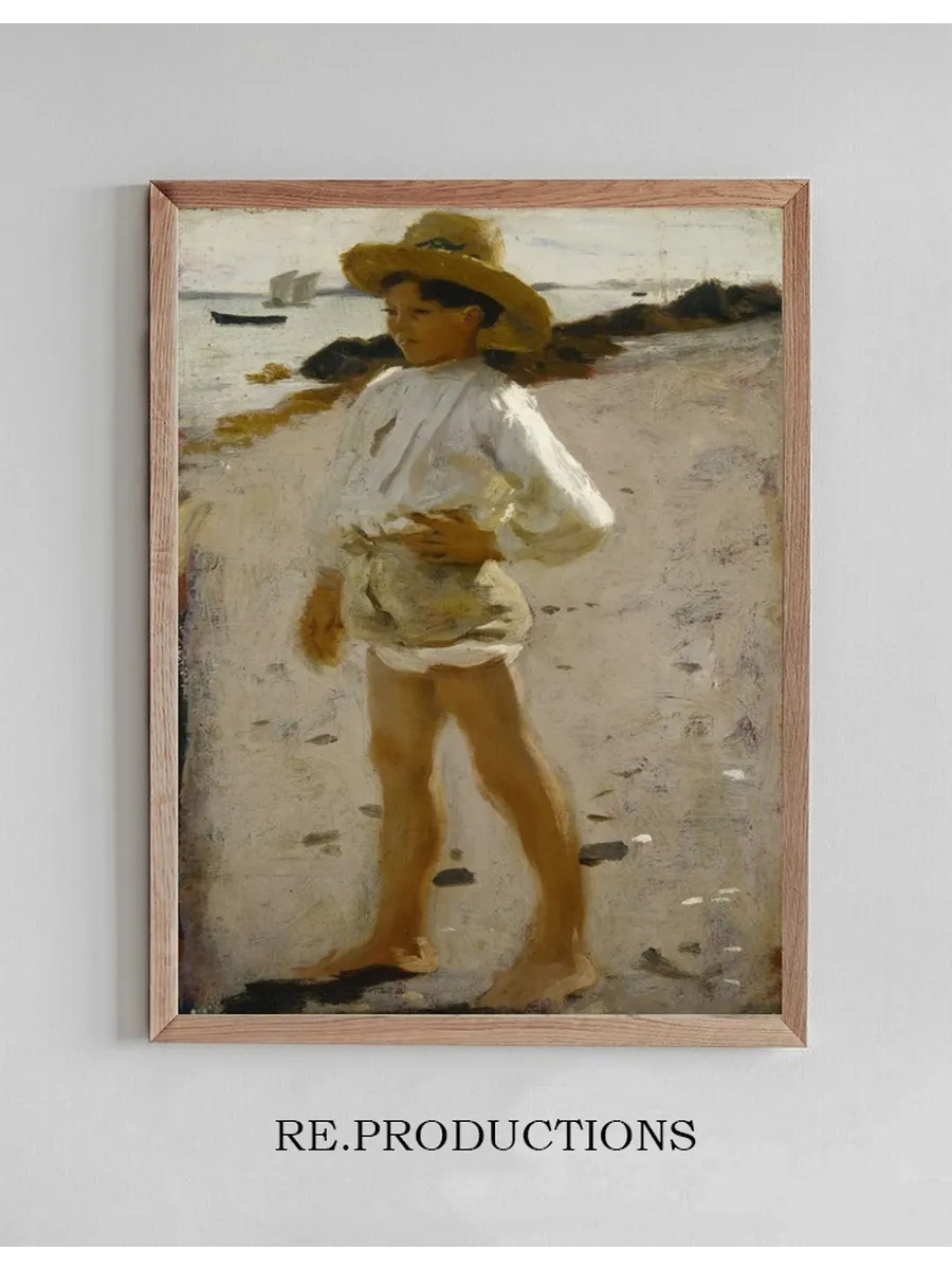 Young Boy on the Beach, Sketch for Oyster Gatherers of Cancale