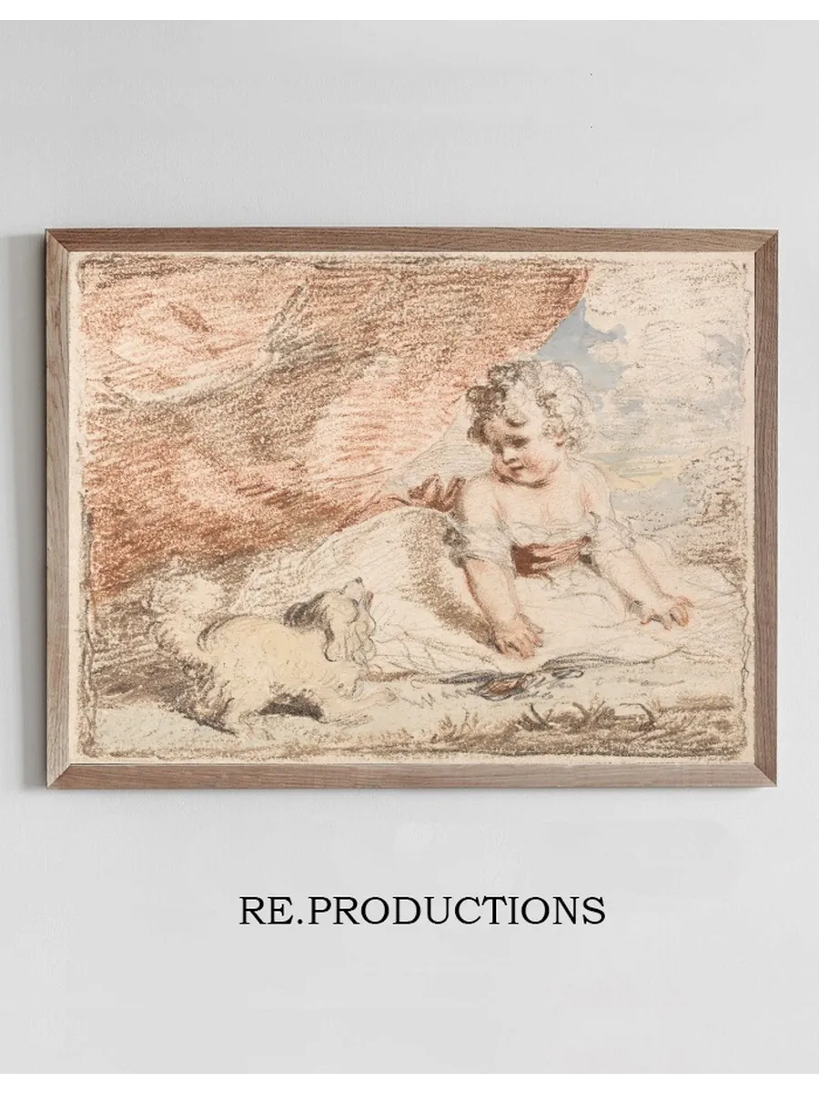 Young Child with Lap - Dog