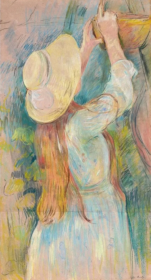 Young Girl Holding a Basket