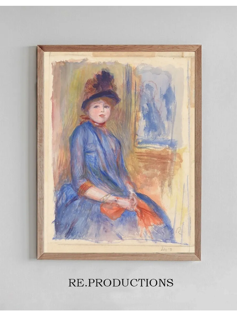 Young Girl in a Blue Dress
