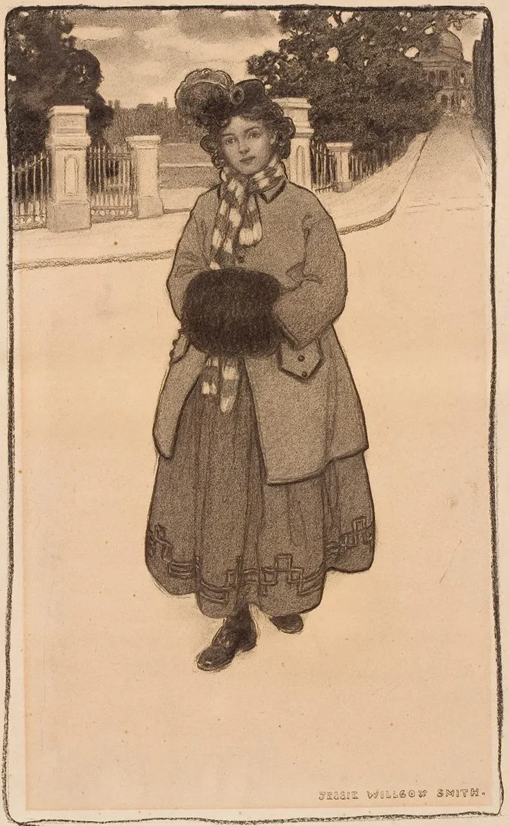 Young Girl with Muff