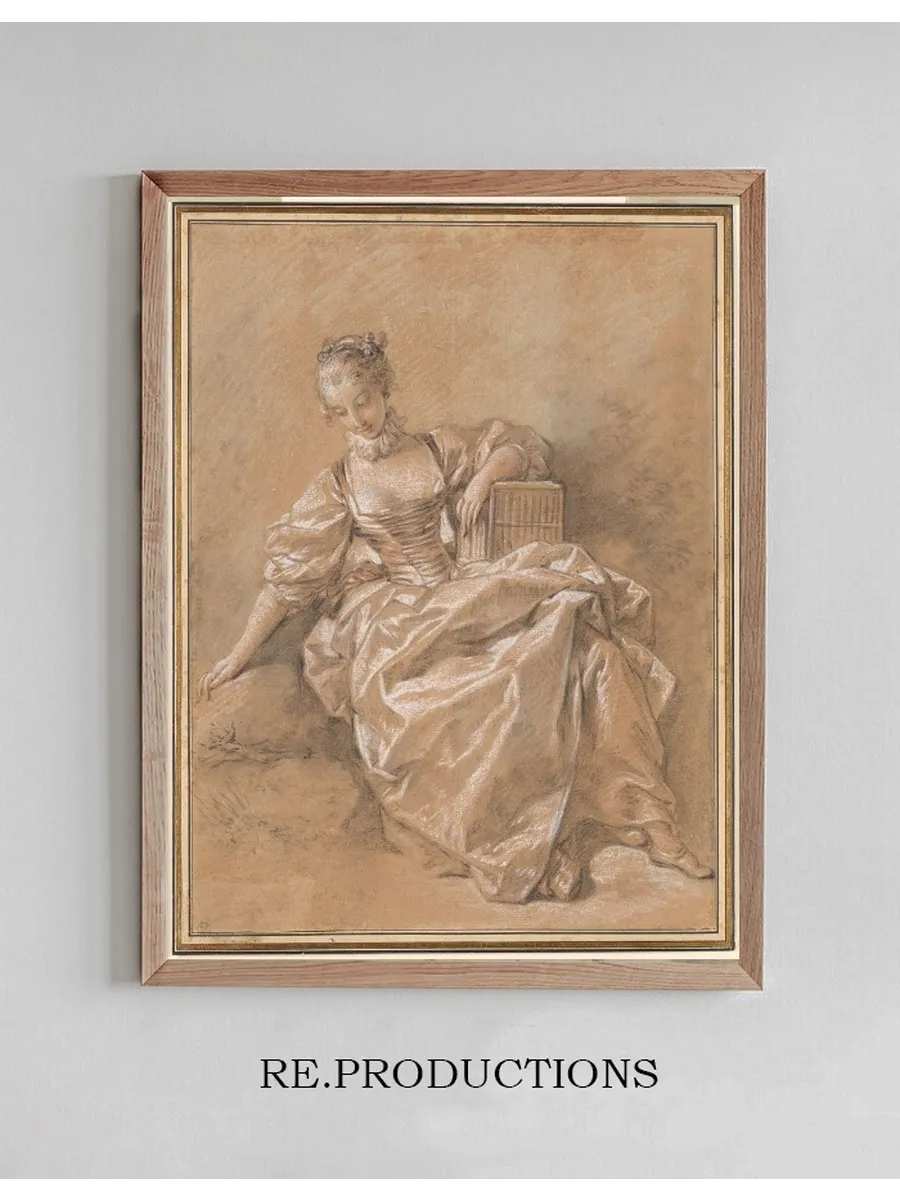 Young Girl with a Bird Cage
