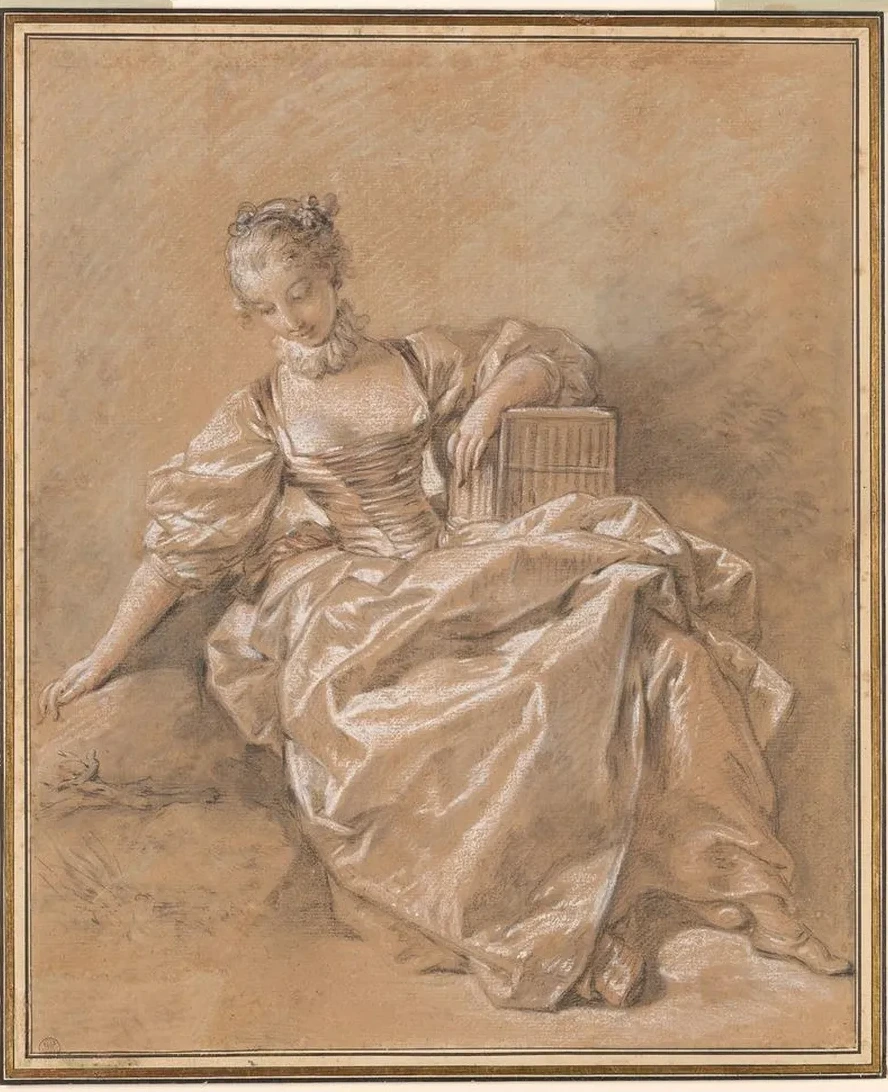 Young Girl with a Bird Cage
