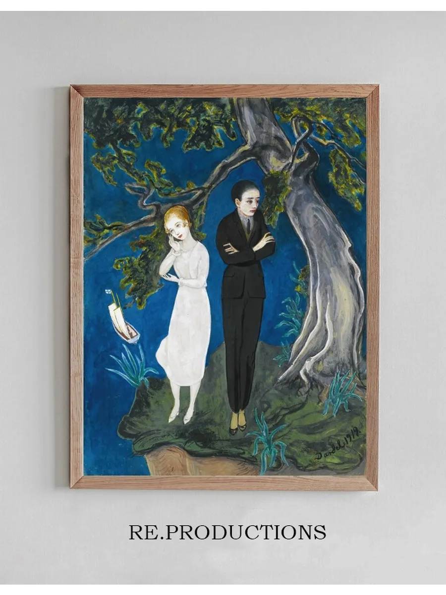 Young Man In Black, Girl In White