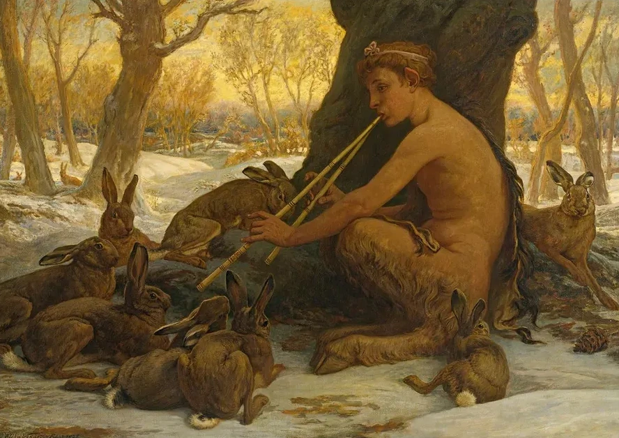 Young Marsyas (Marsyas Enchanting The Hares)