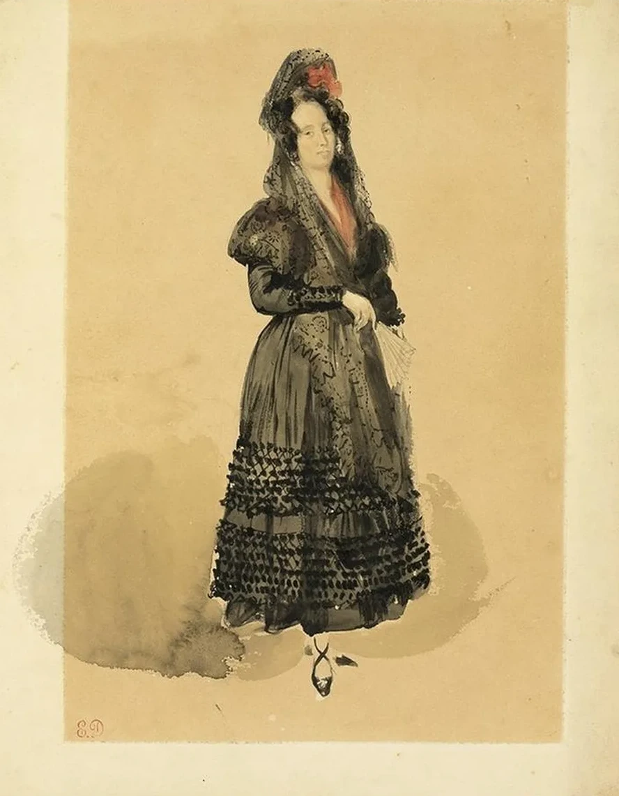Young Spanish Lady in Costume of Manola