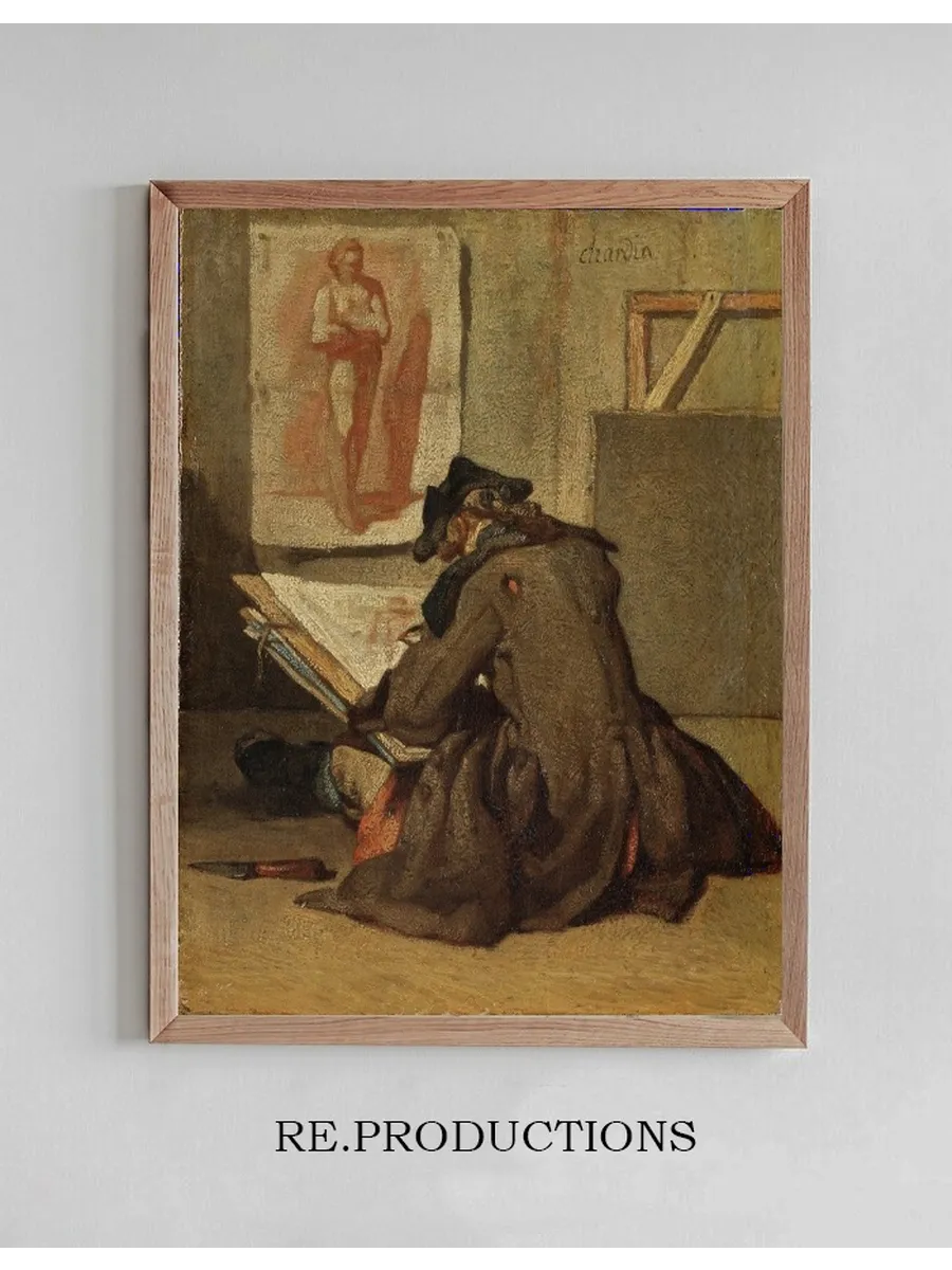 Young Student Drawing