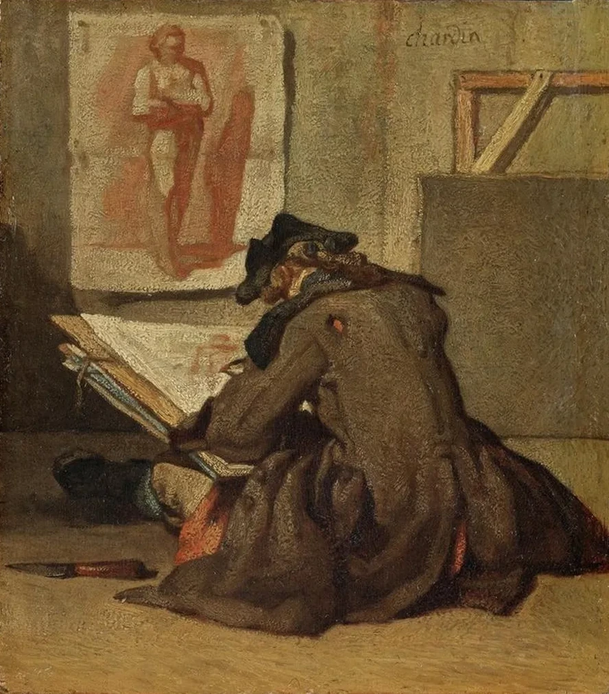 Young Student Drawing
