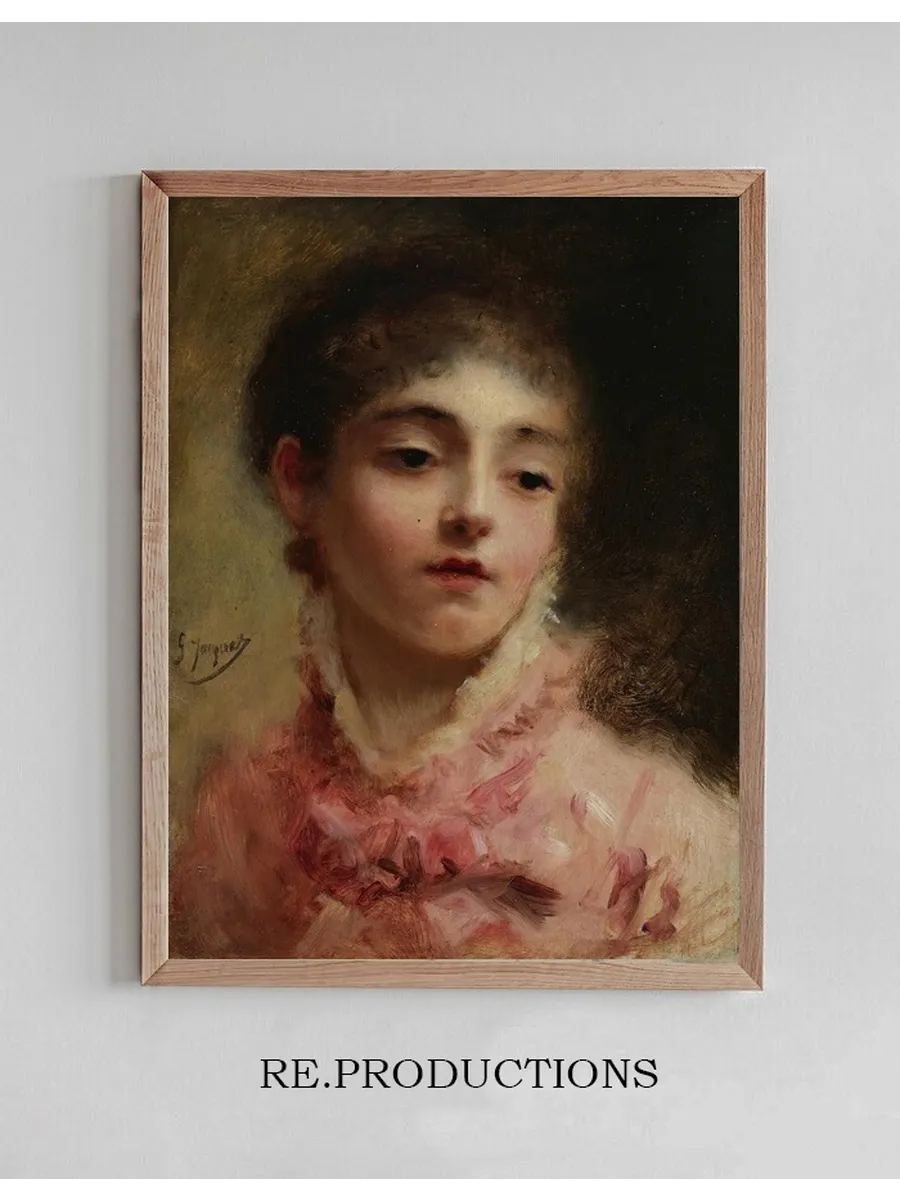 Young Woman In A Pink Dress