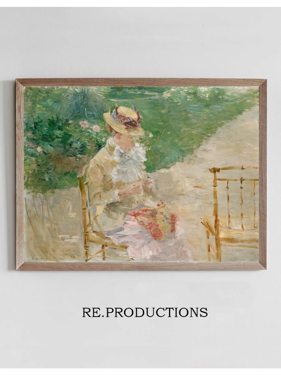 Young Woman Knitting
