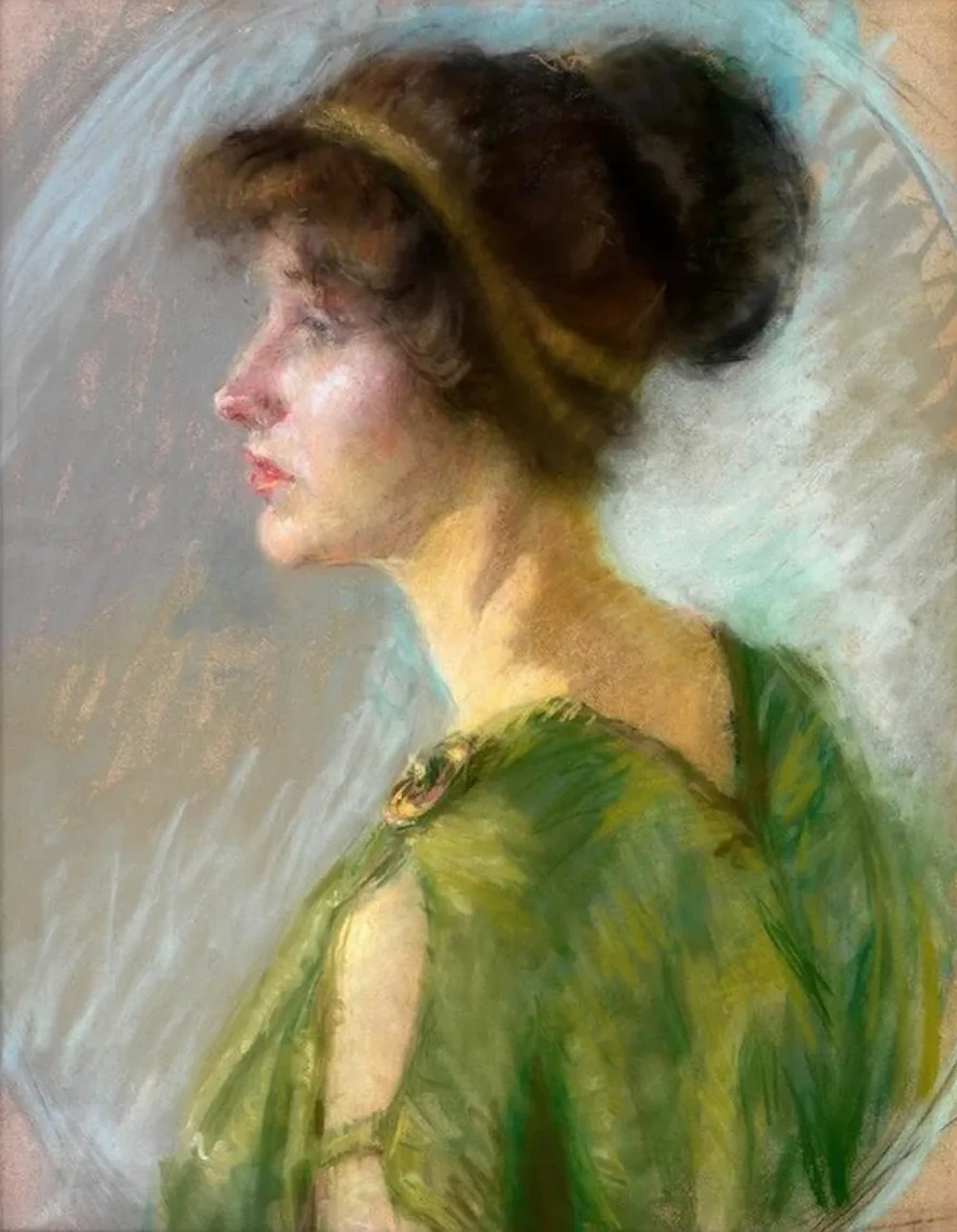 Young Woman in Green