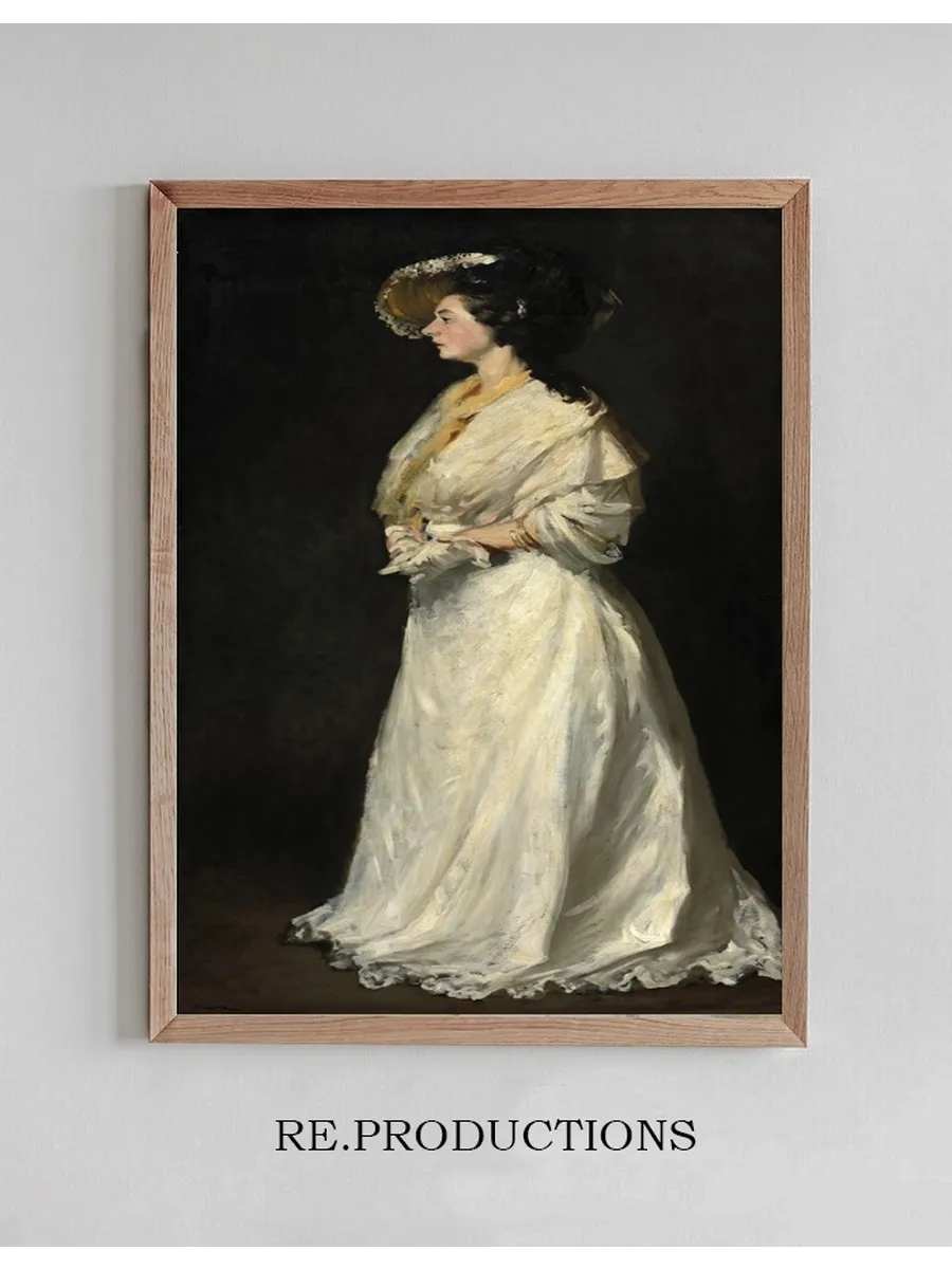 Young Woman in White
