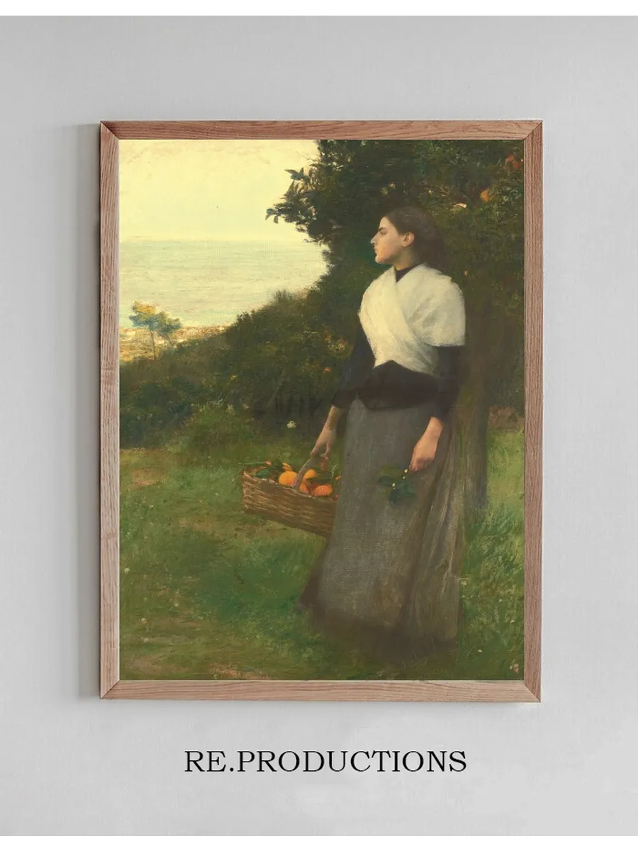 Young Woman in a Garden of Oranges