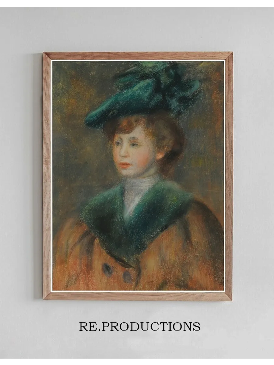 Young Woman in a Green Hat