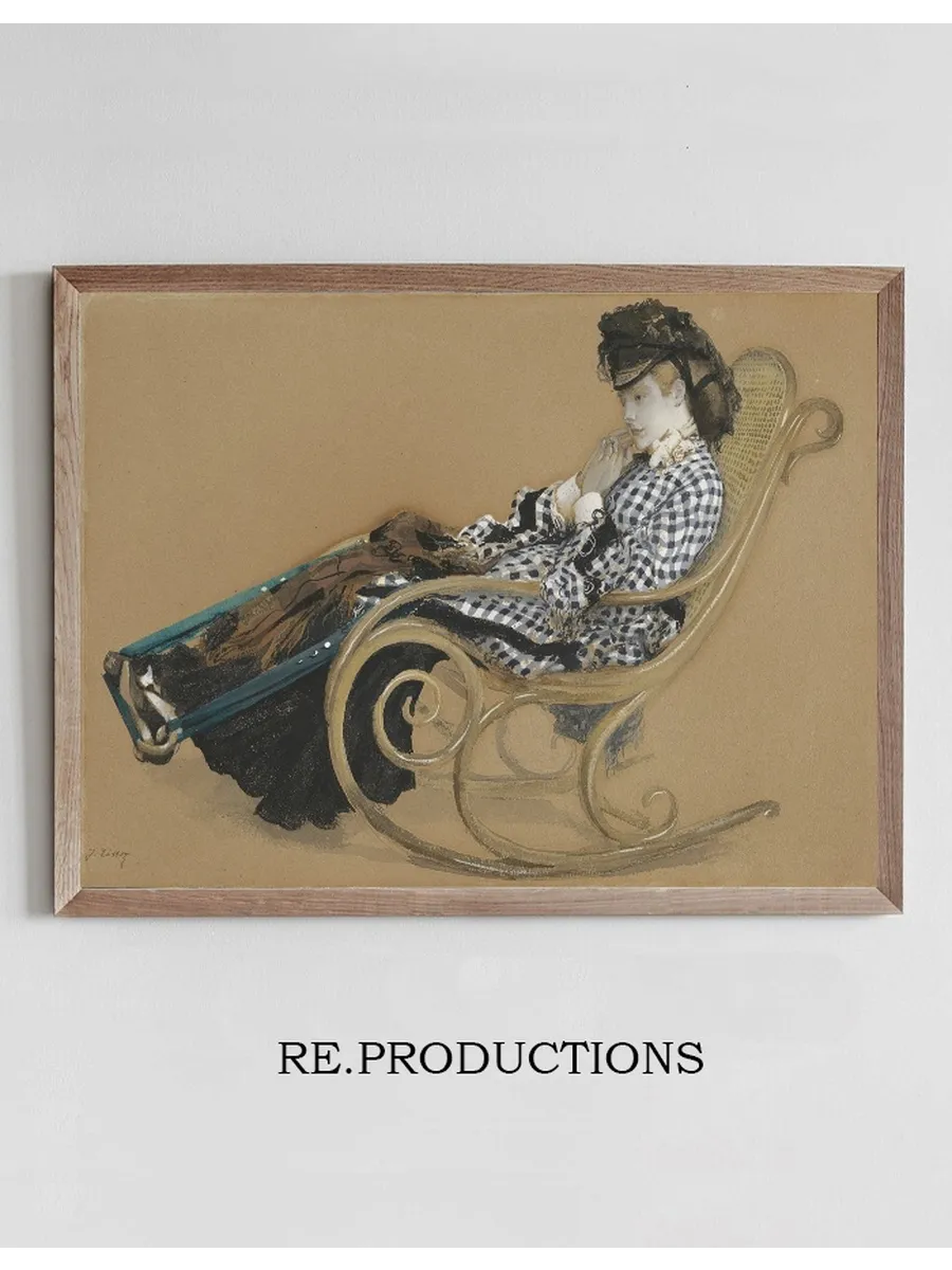 Young Woman in a Rocking Chair, Study for the Painting the Last Evening