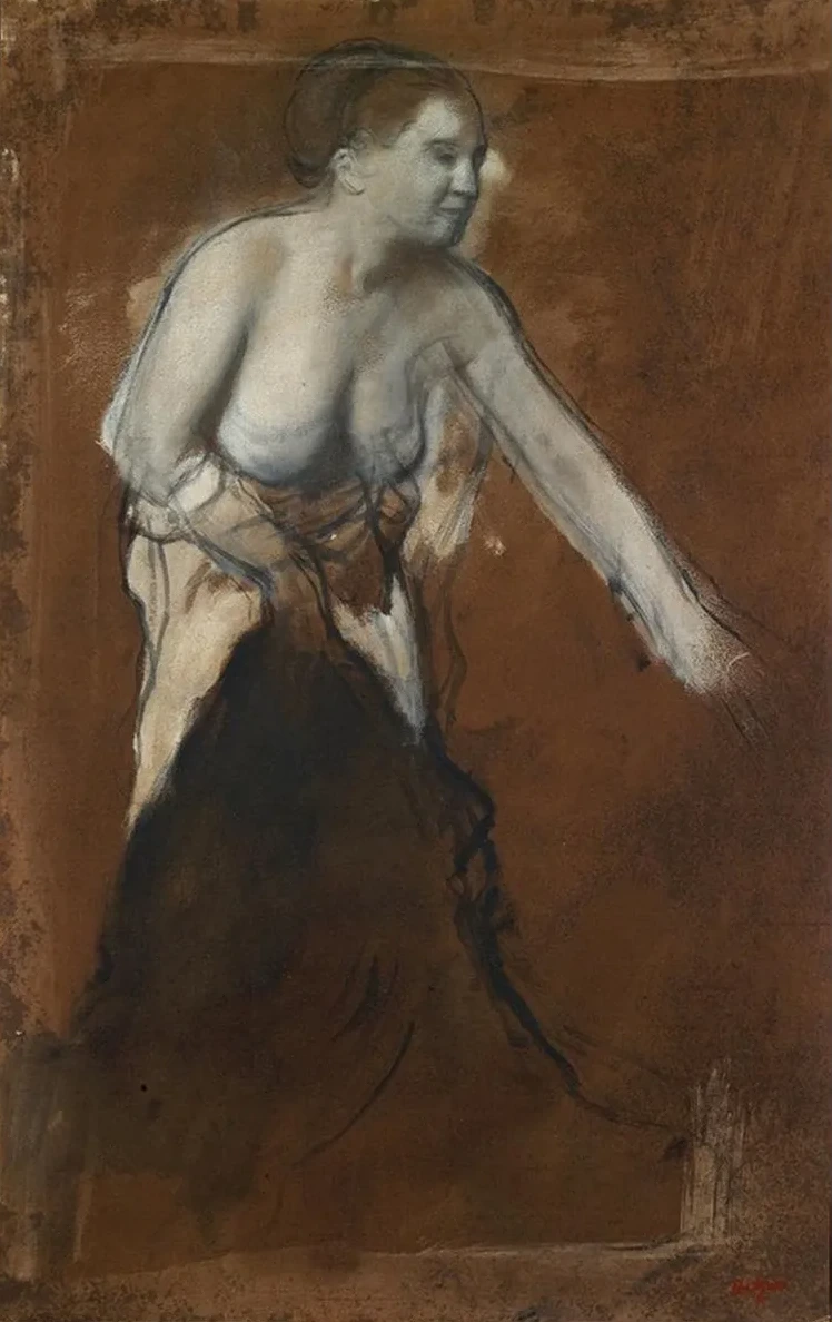 Young Woman, Half Undressed (Young Woman At The Toilet)