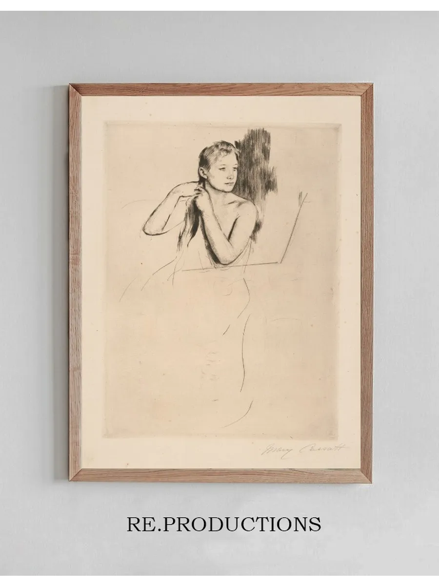 Young Girl Fixing Her Hair, No. 2