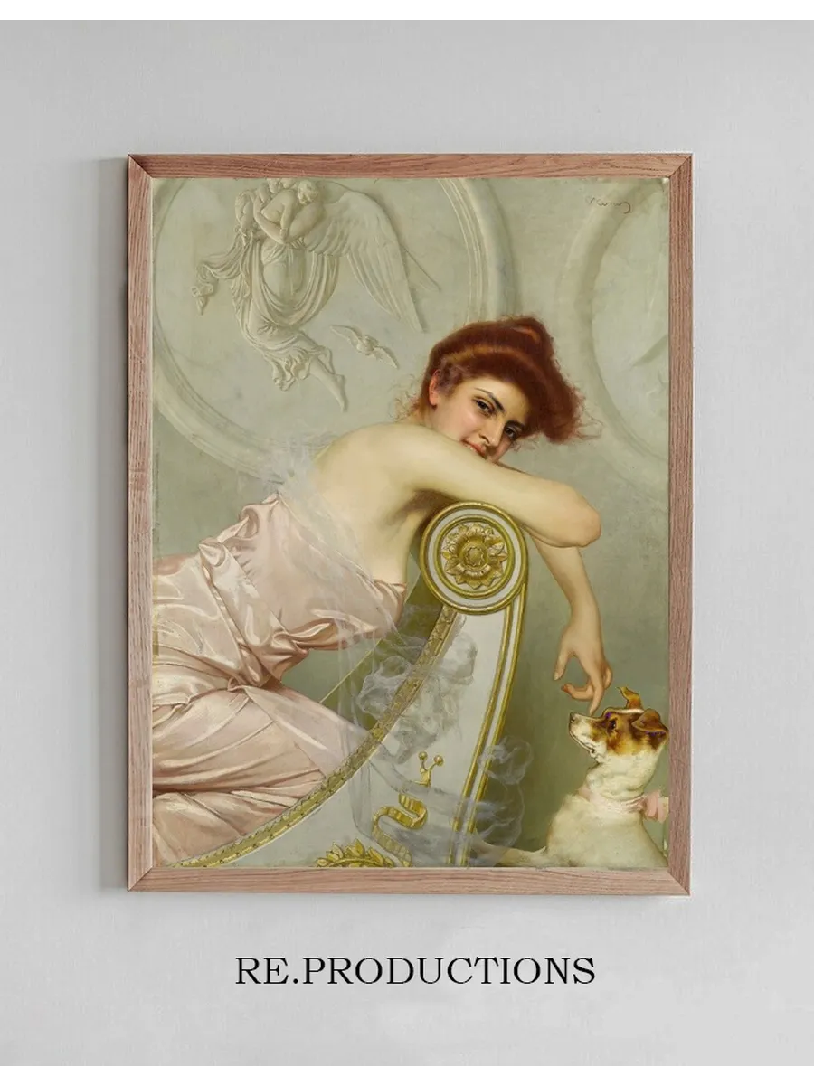 Young Lady with Puppy