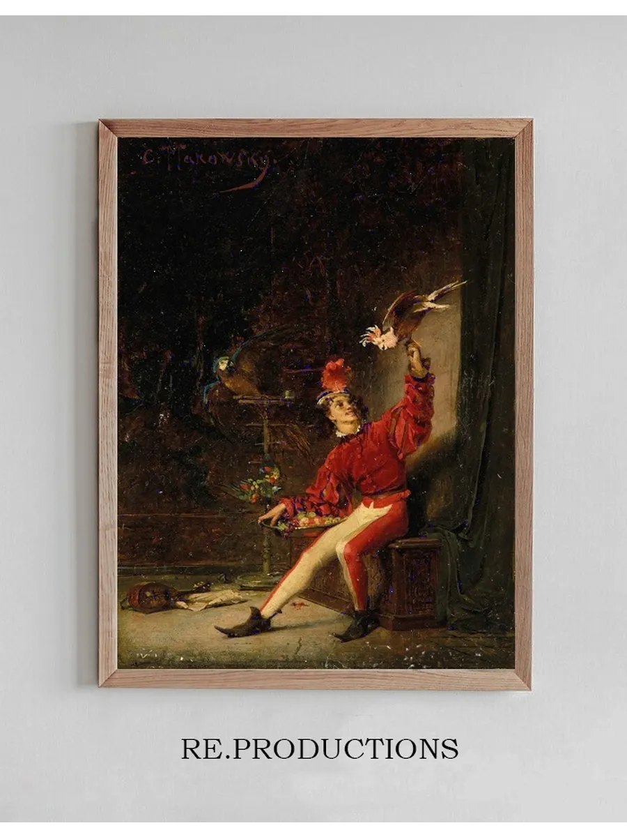 Young Man with Parrot