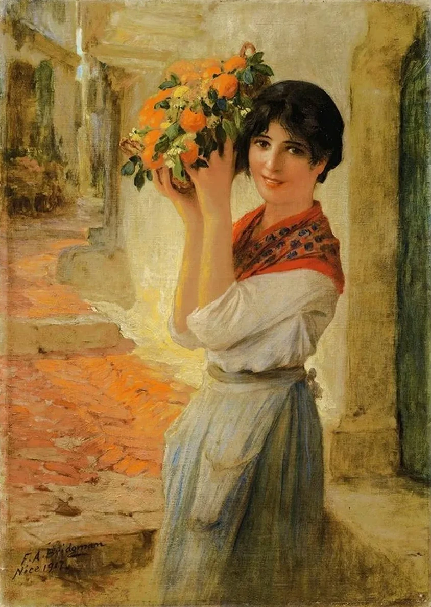 Young Ni Oise with a Basket