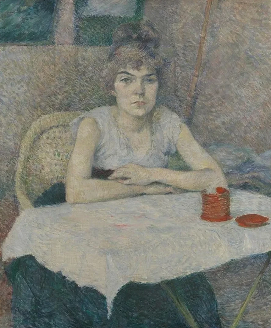 Young Woman at a Table, Poudre de Riz