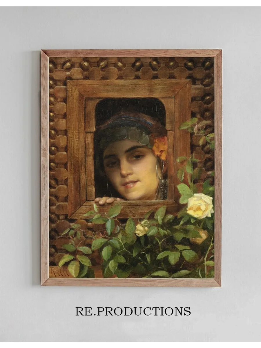 Young Woman Looking Out the Window