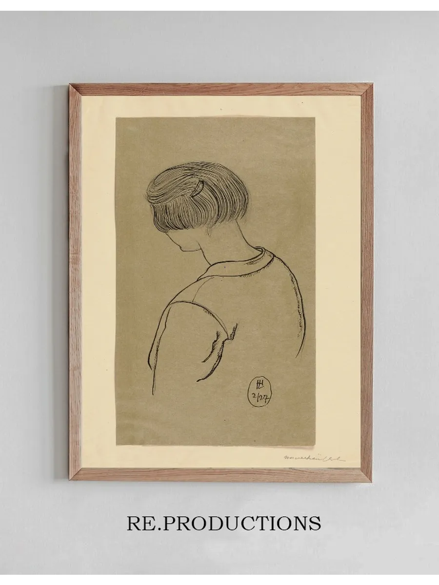 Young Woman Seen from the Back