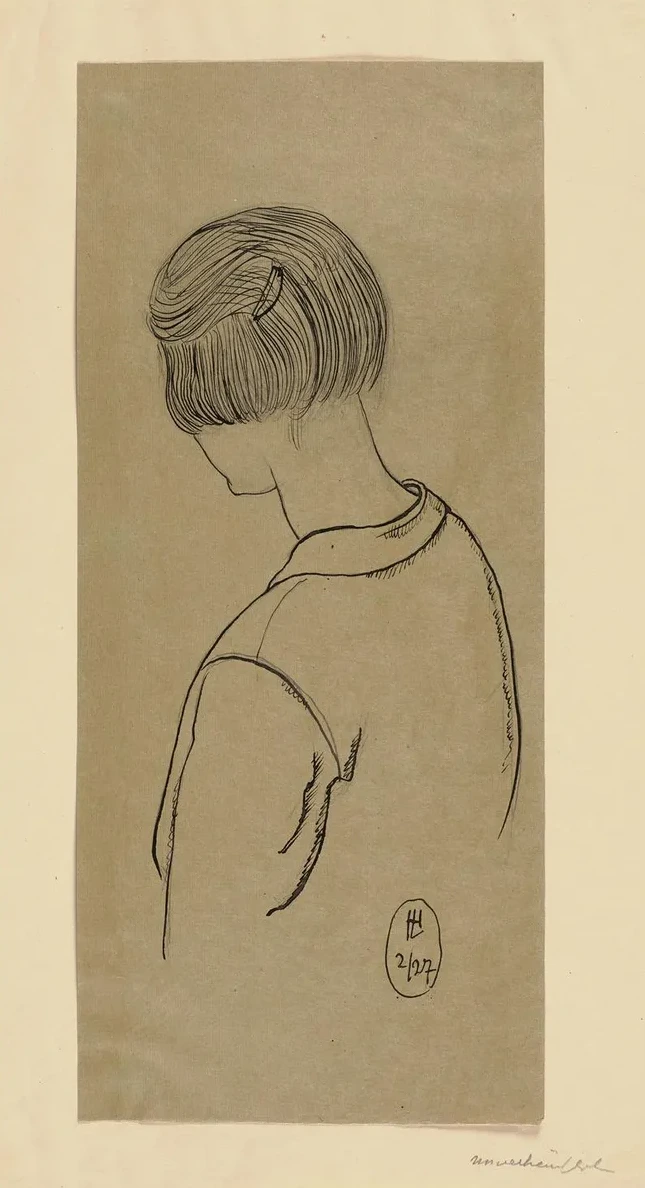 Young Woman Seen from the Back