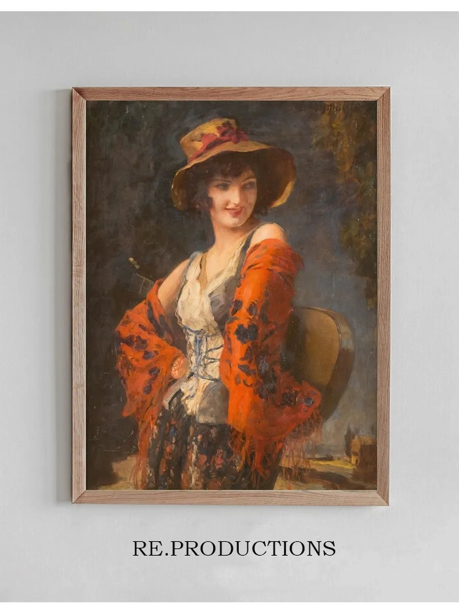 Young Woman with Guitar
