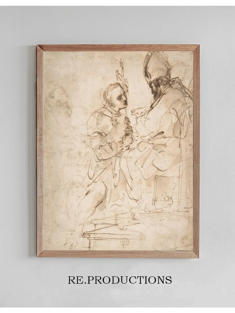 Youth Kneeling Before a Prelate