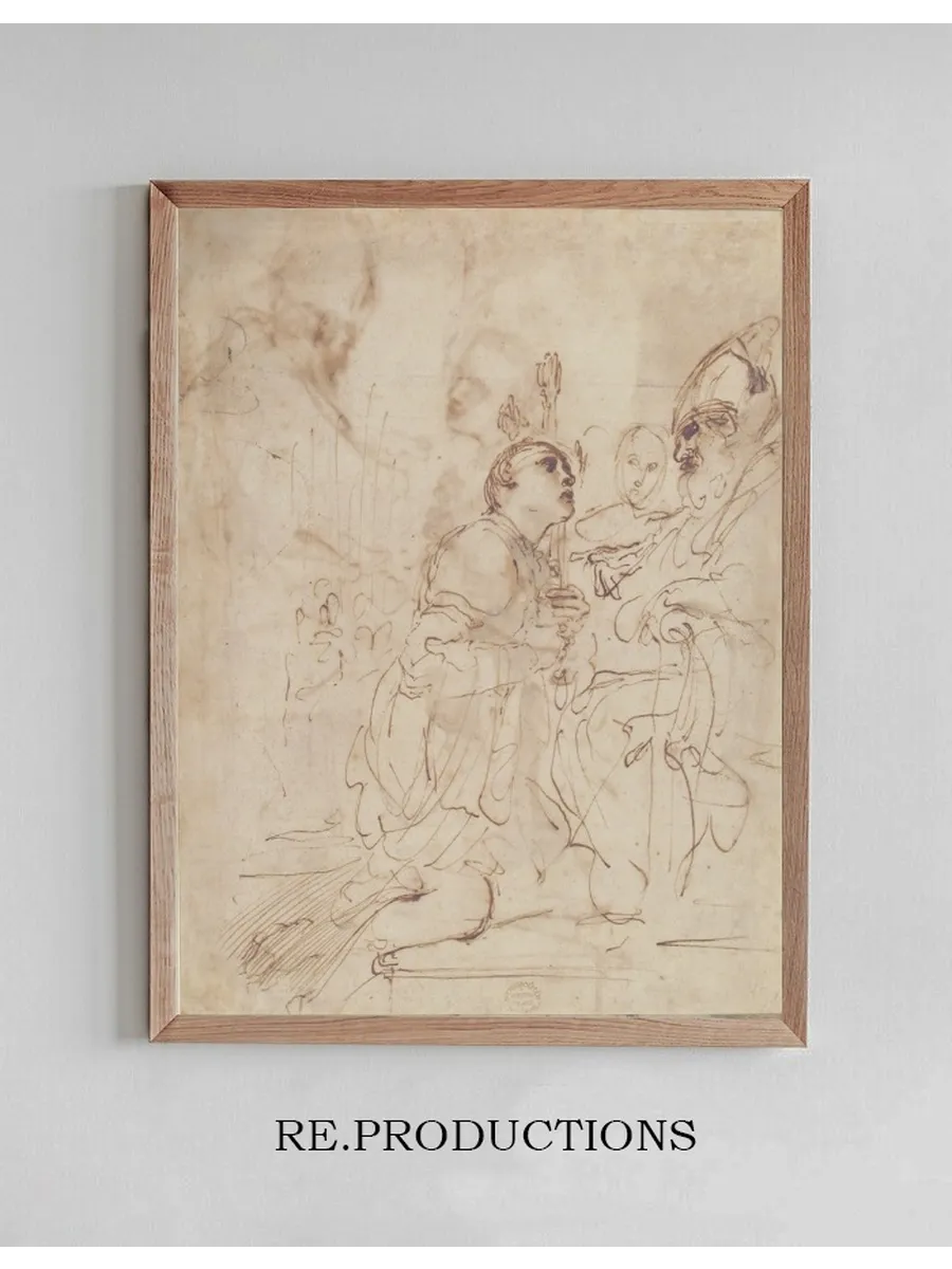 Youth Kneeling Before a Prelate