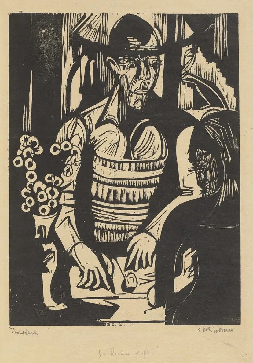 Zeichnender Maler (selbstportrait)
