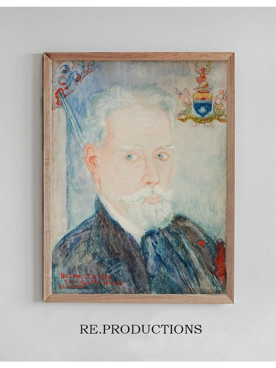 Zelfportret, Baron James Ensor, Zijn Duivel, Zijn Wapenschild