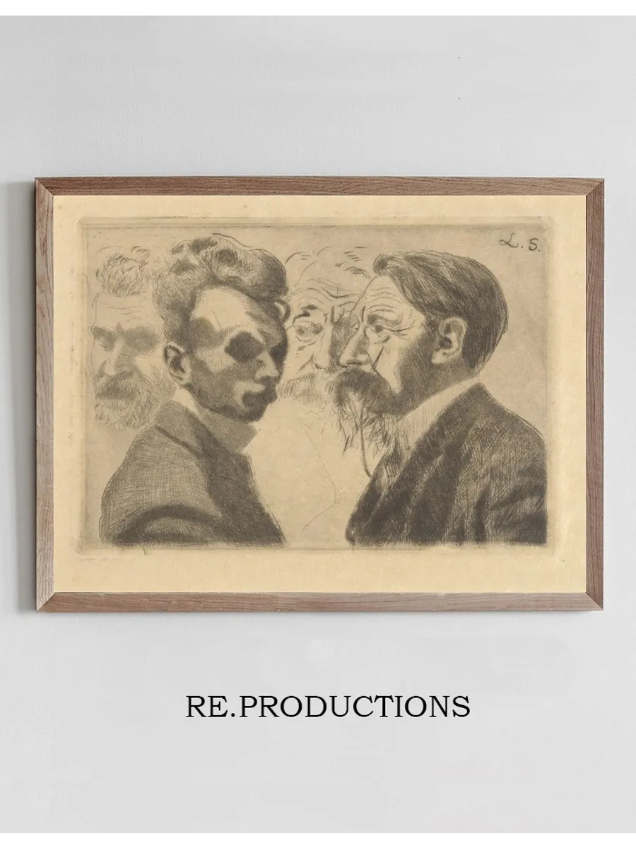 Zelfportret, Dubbelportret van Emile Verhaeren En Portret van Edmond Deman