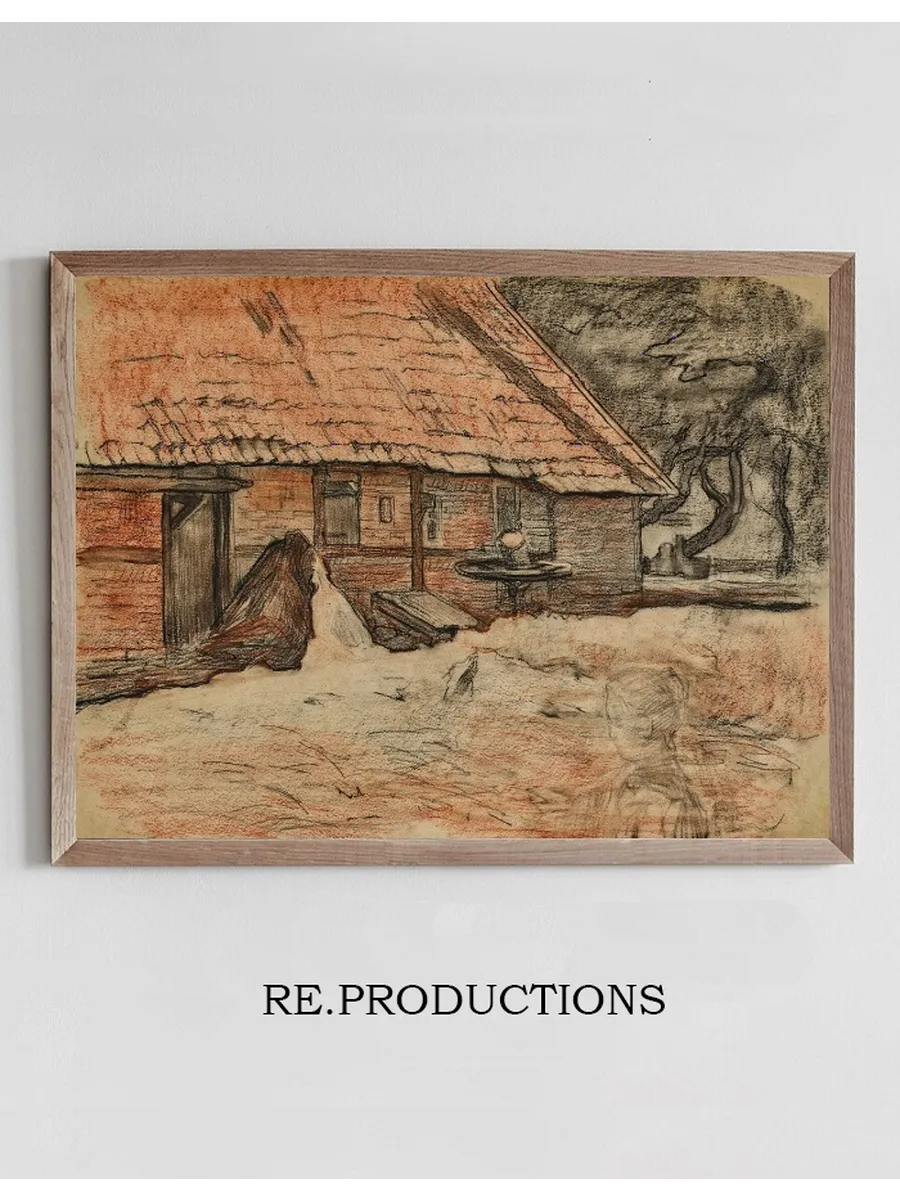 Zijaanzicht van Een Boerderij Bij Winterswijk